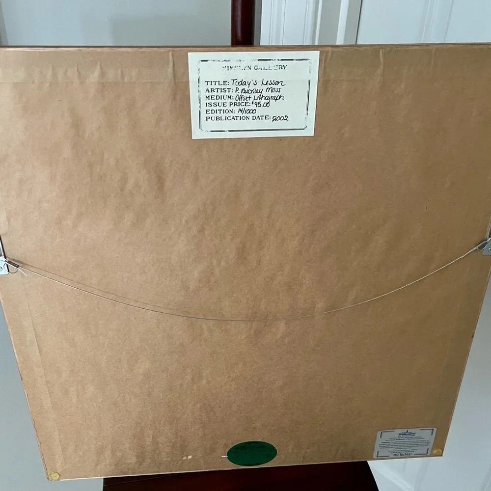 P. Buckley Moss Signed and Numbered Framed Lithograph - Picture 8 of 10